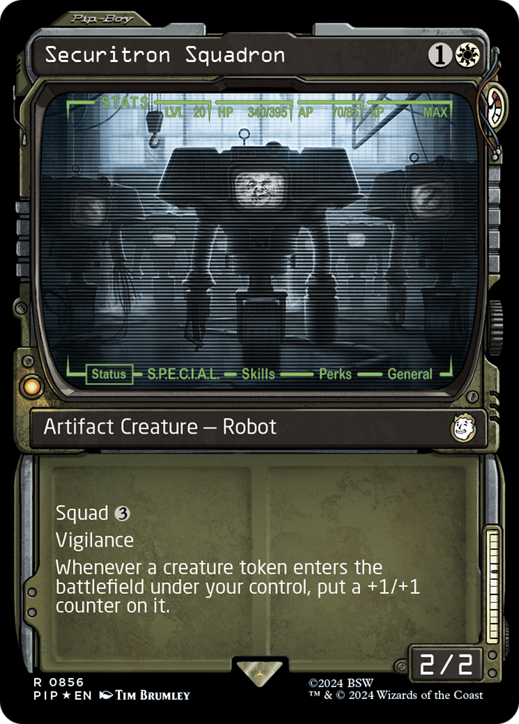Securitron Squadron (Showcase) (Surge Foil) (Showcase) (856) Foil - Fallout