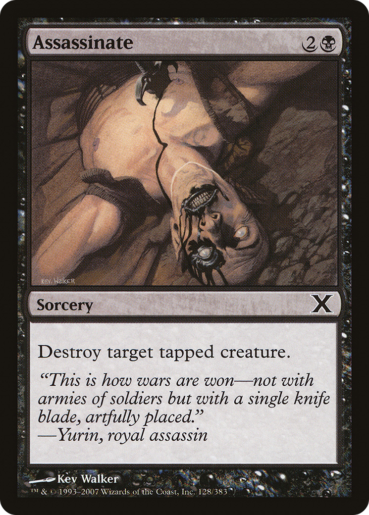 Assassinate (128) Foil - Tenth Edition