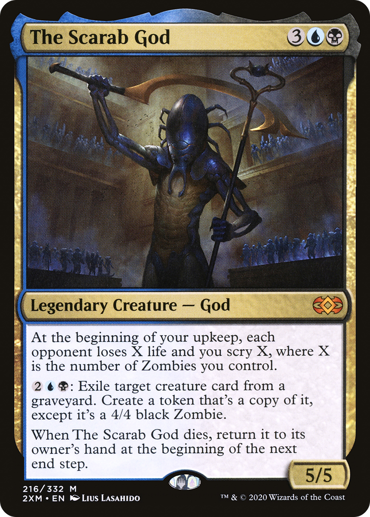 The Scarab God (216) Foil - Double Masters