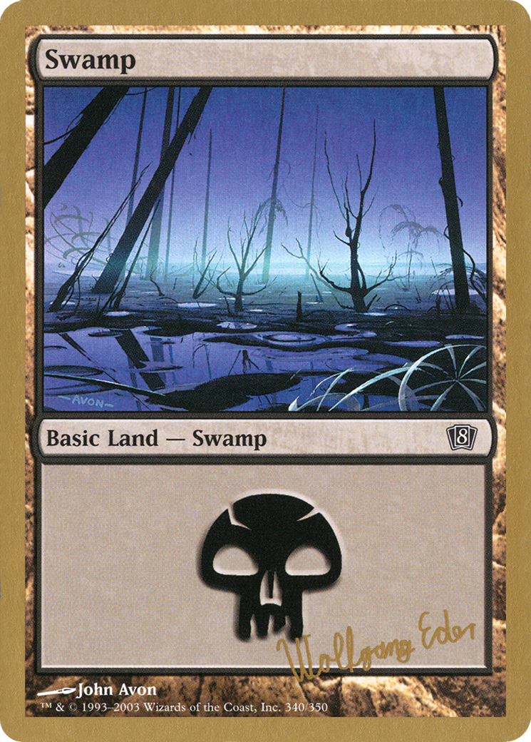 Swamp (340) - 2003 Wolfgang Eder (8ED) - World Championship Decks 2003