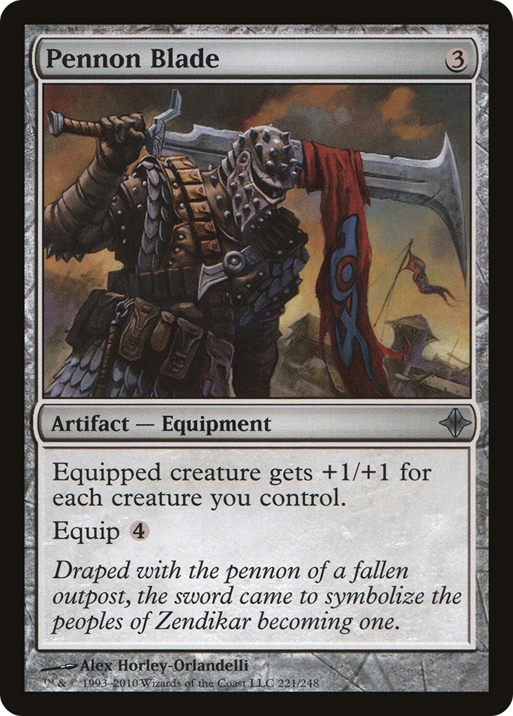Pennon Blade (221) Foil - Rise of the Eldrazi