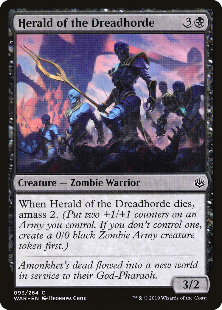 Herald of the Dreadhorde (093) Foil - War of the Spark
