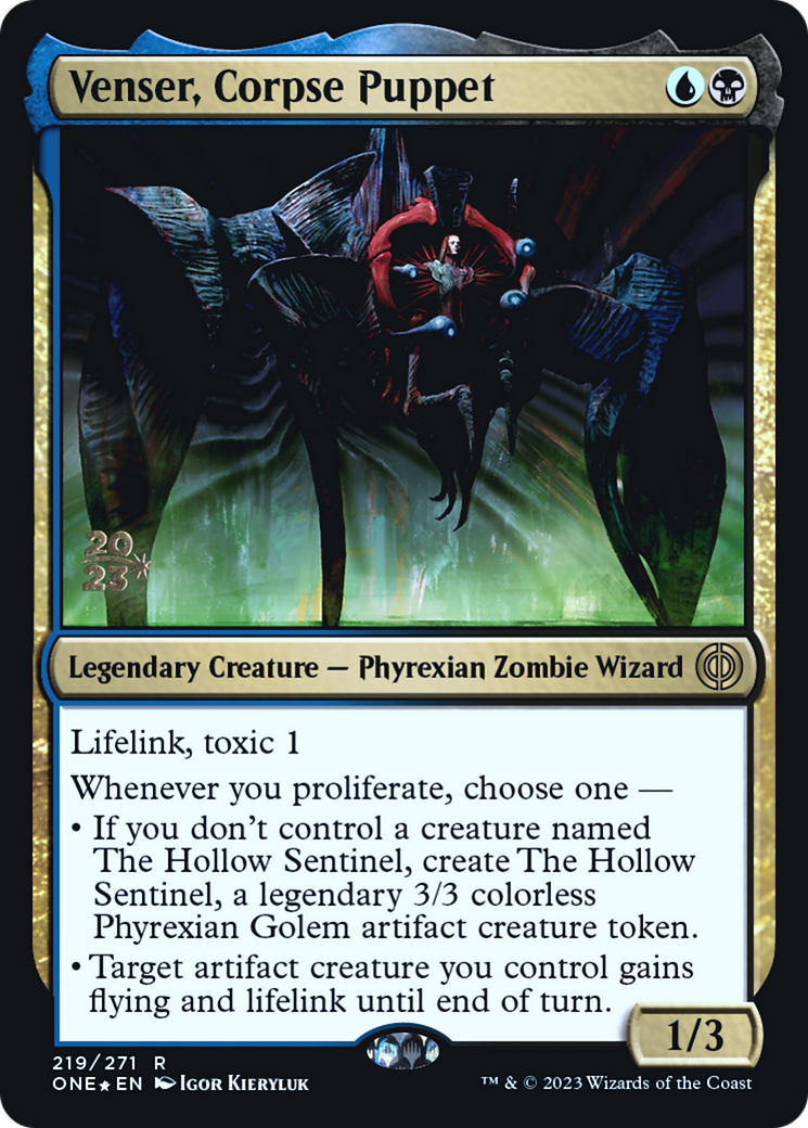 Venser, Corpse Puppet (219s) Foil - Phyrexia: All Will Be One Promos