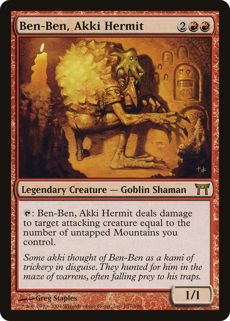 Ben-Ben, Akki Hermit (157) Foil - Champions of Kamigawa