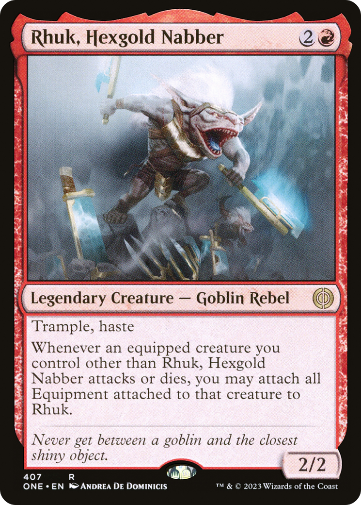 Rhuk, Hexgold Nabber (407) Foil - Phyrexia: All Will Be One