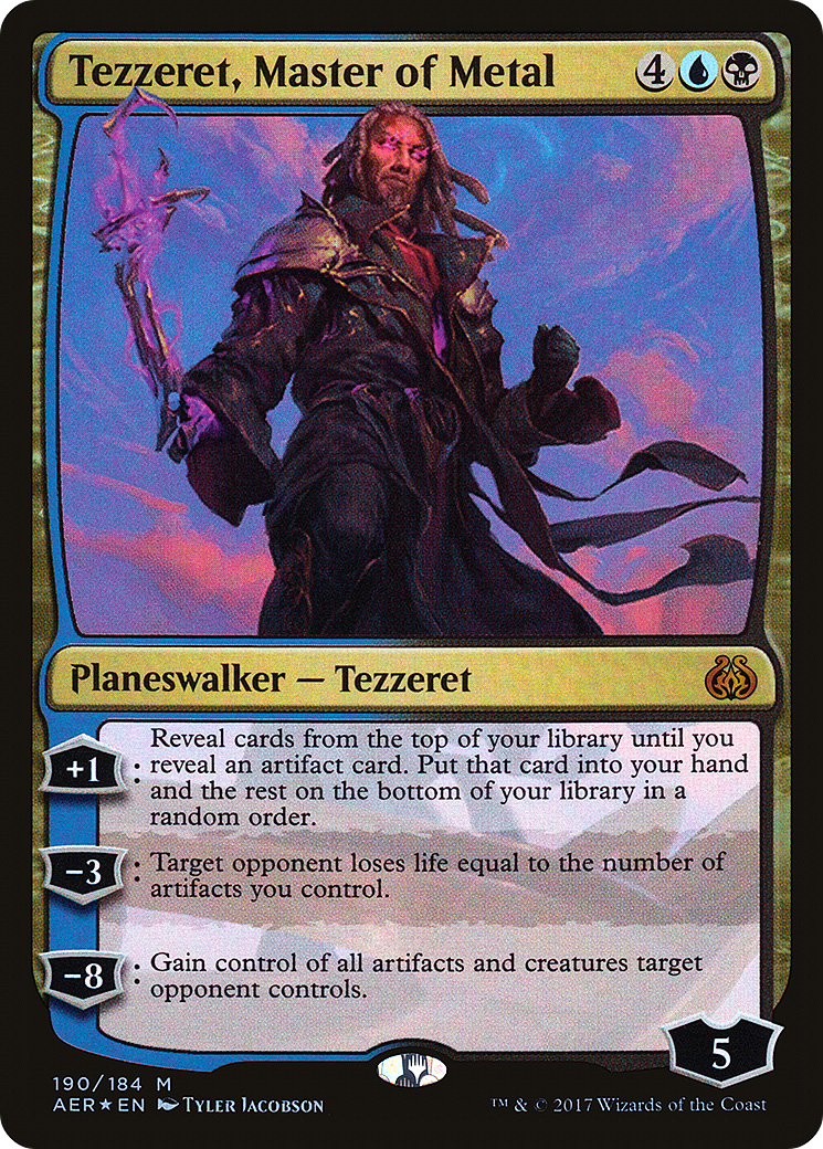 Tezzeret, Master of Metal (190) Foil - Aether Revolt