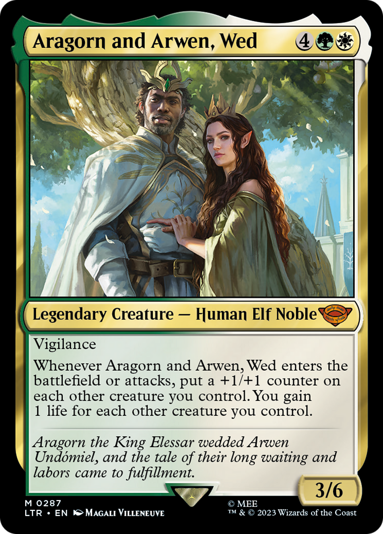 Aragorn and Arwen, Wed (287) Foil - The Lord of the Rings: Tales of Middle-earth