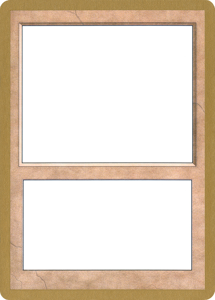 Blank Card (000) - World Championship Decks 2001