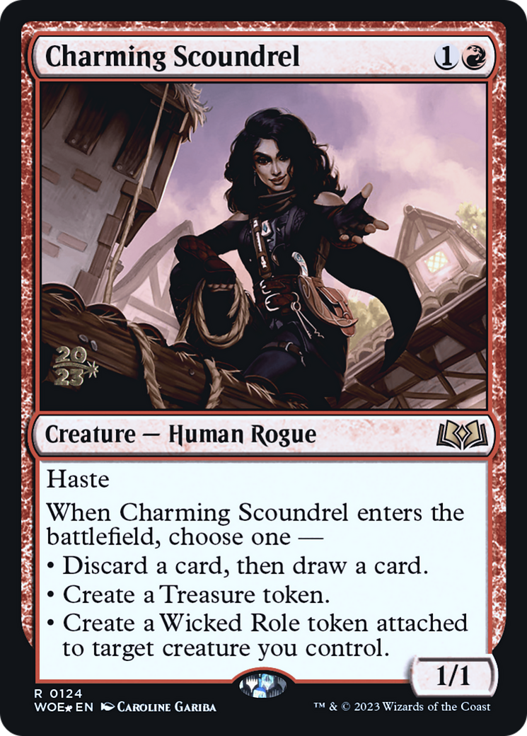 Charming Scoundrel (124) Foil - Wilds of Eldraine Promos
