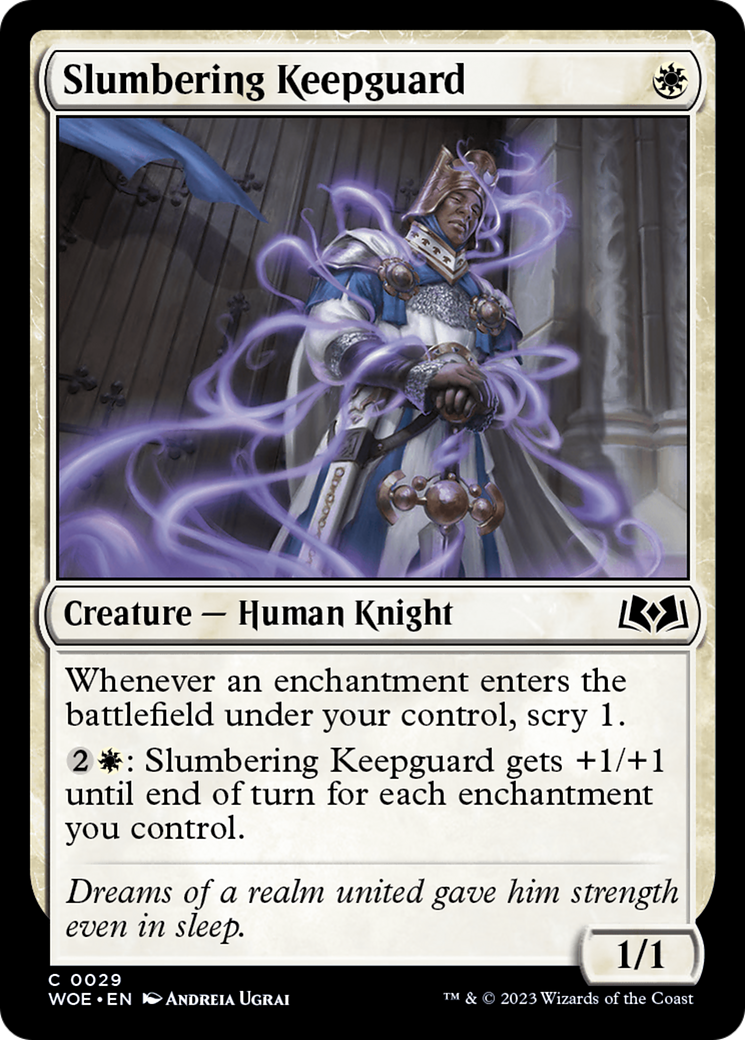 Slumbering Keepguard (029) Foil - Wilds of Eldraine