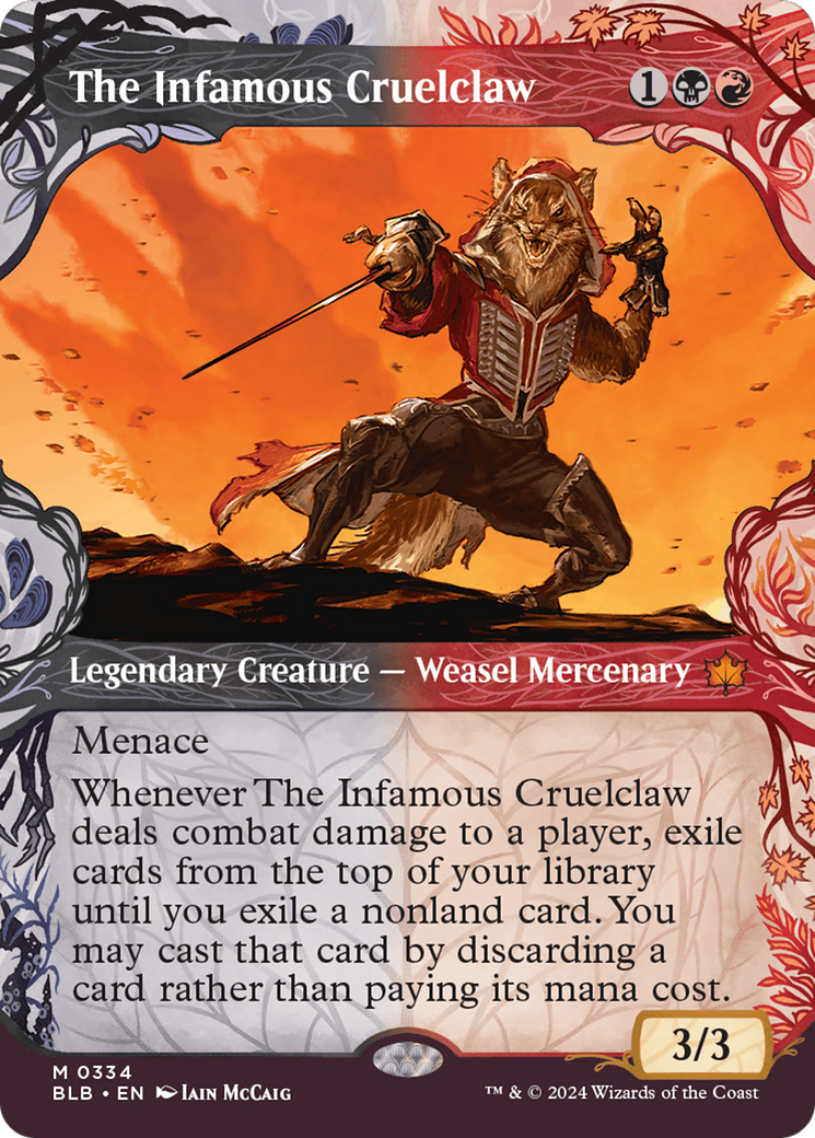The Infamous Cruelclaw (Showcase) (334) Foil - Bloomburrow