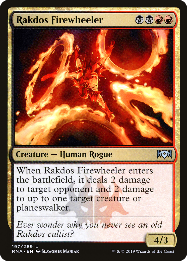 Rakdos Firewheeler (197) Foil - Ravnica Allegiance
