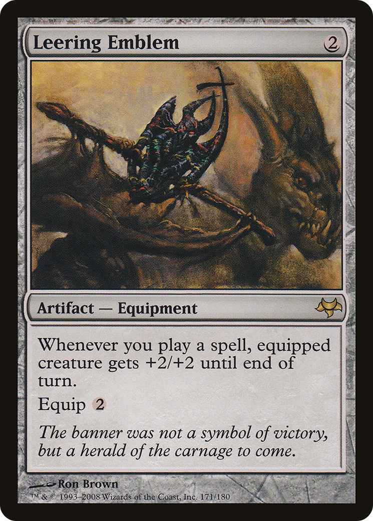 Leering Emblem (171) Foil - Eventide