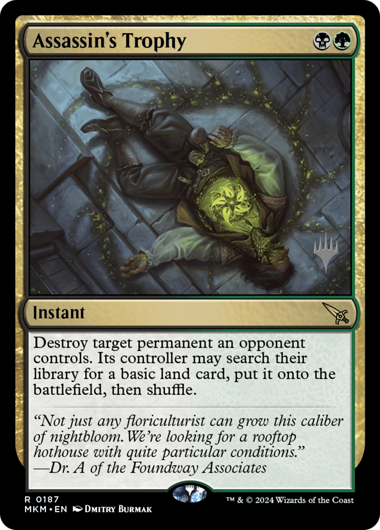 Assassin's Trophy (187) Foil - Murders at Karlov Manor Promos