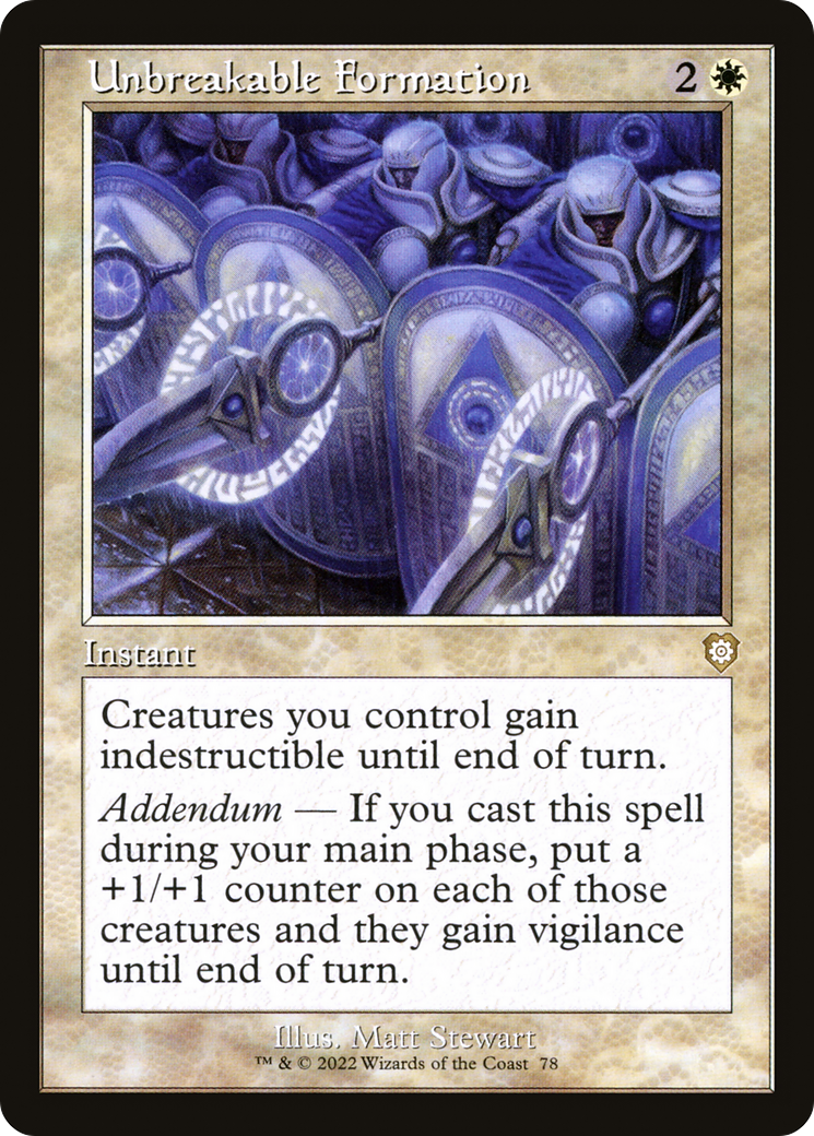 Unbreakable Formation (Retro) (078) - The Brothers' War Commander