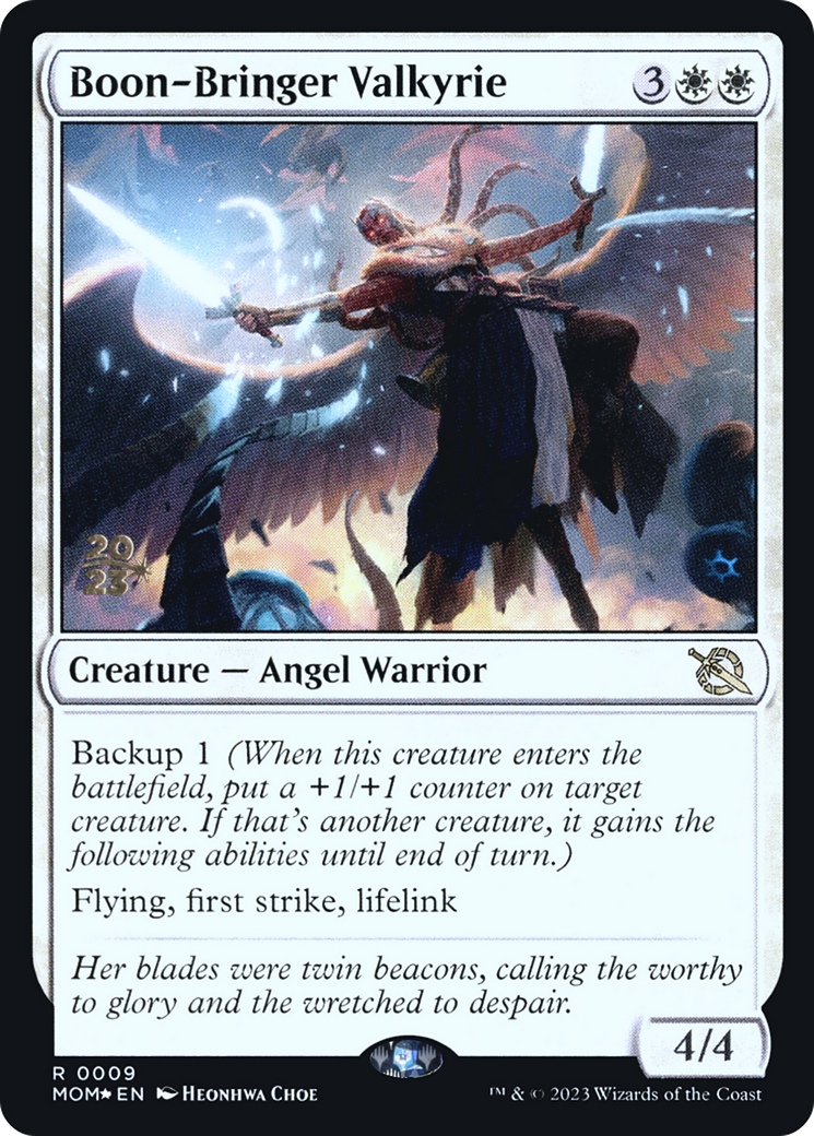 Boon-Bringer Valkyrie (009) Foil - March of the Machine Promos