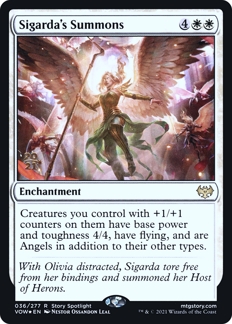 Sigarda's Summons (036) Foil - Innistrad: Crimson Vow Promos