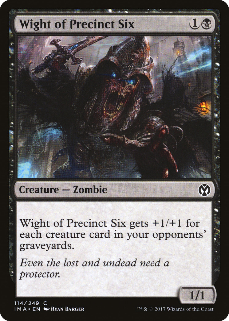Wight of Precinct Six (114) Foil - Iconic Masters