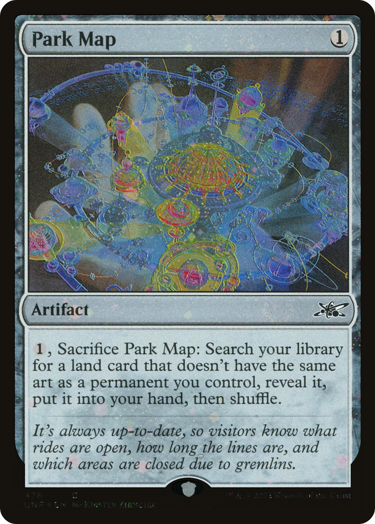 Park Map (Galaxy Foil) (476) Foil - Unfinity