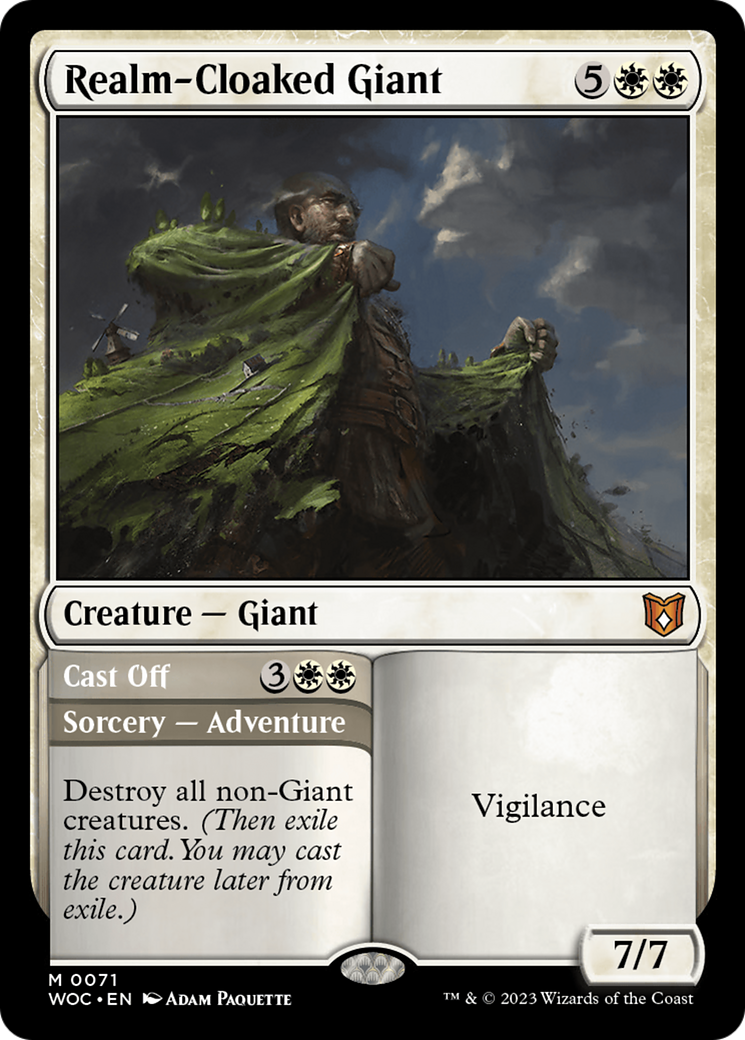 Realm-Cloaked Giant (071) - Wilds of Eldraine Commander