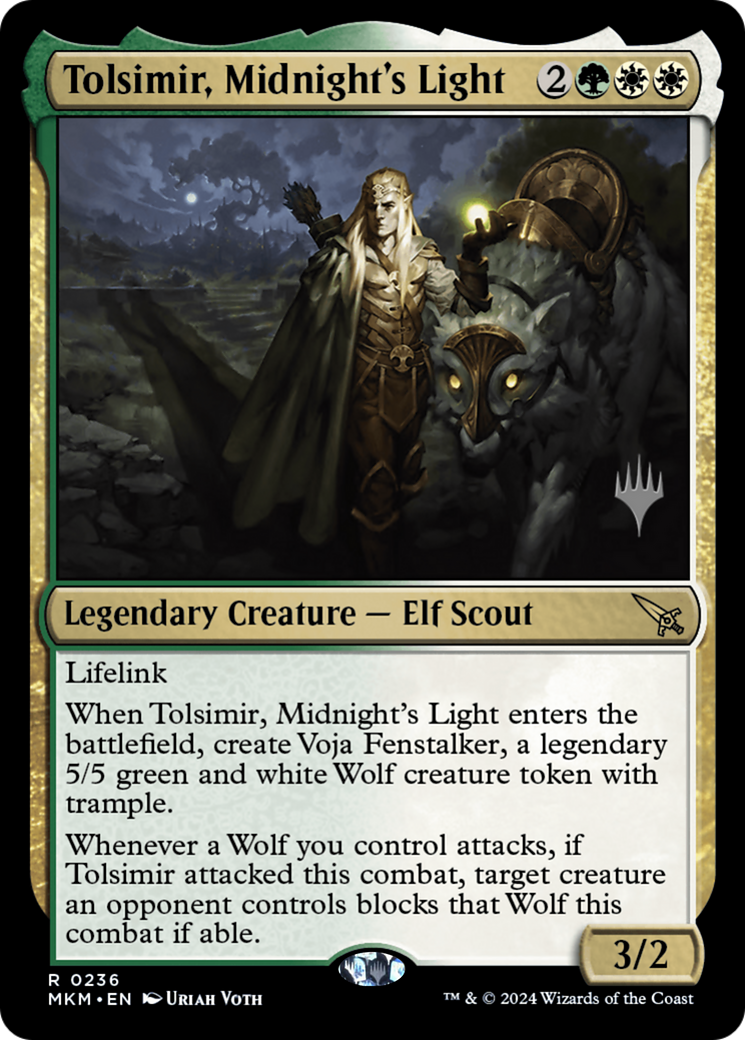 Tolsimir, Midnight's Light (236) Foil - Murders at Karlov Manor Promos