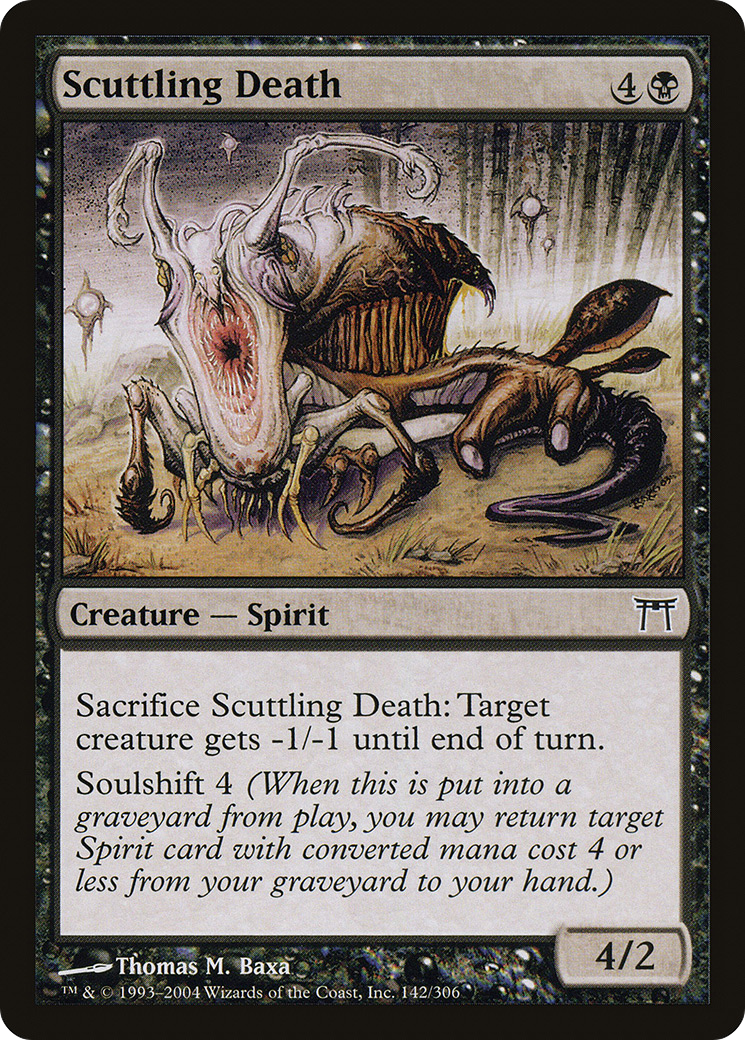 Scuttling Death (142) Foil - Champions of Kamigawa