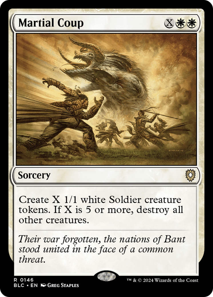 Martial Coup (146) - Bloomburrow Commander