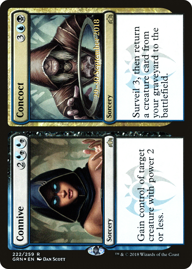 Connive // Concoct (222s) Foil - Guilds of Ravnica Promos