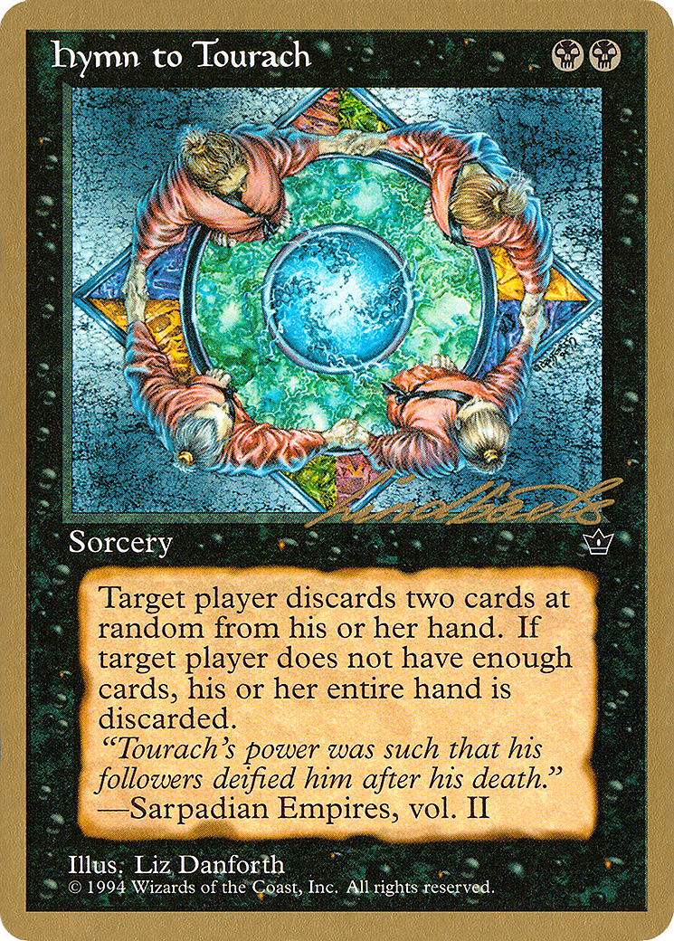 Hymn to Tourach (Circle) - 1996 Leon Lindback (FEM) - Pro Tour Collector Set