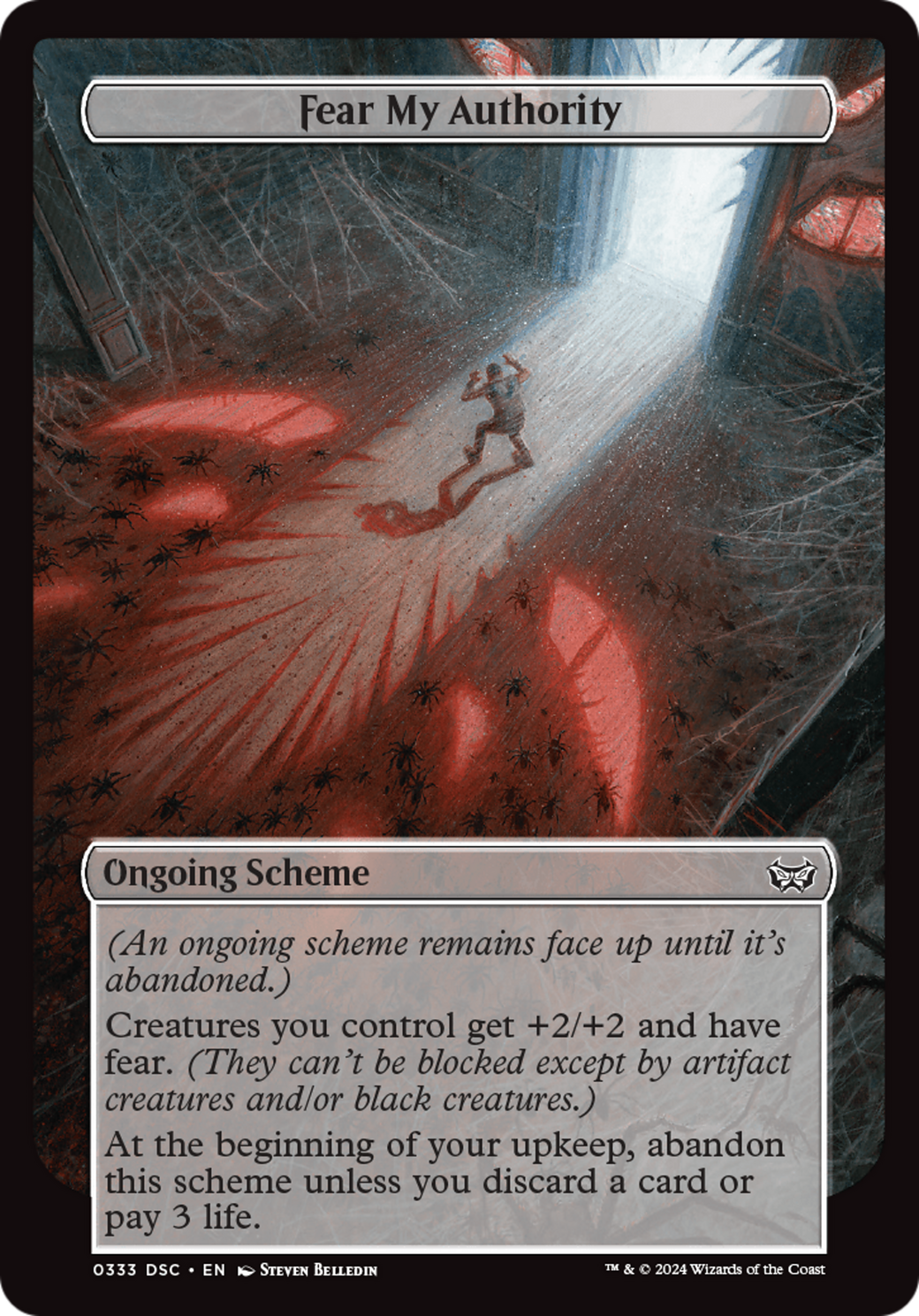 Fear My Authority (Full Art) (333) - Duskmourn: House of Horror Commander