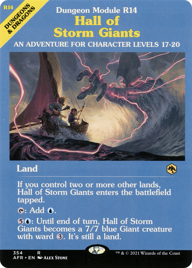 Hall of Storm Giants (Dungeon Module) (Showcase) (354) Foil - Adventures in the Forgotten Realms