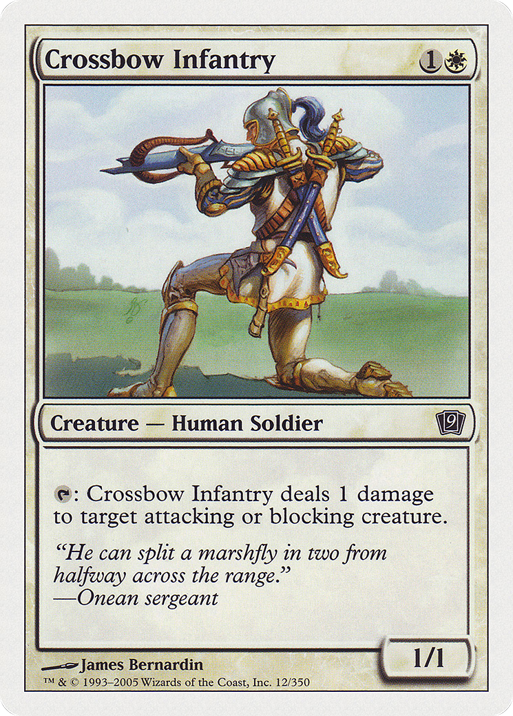 Crossbow Infantry (012) Foil - Ninth Edition