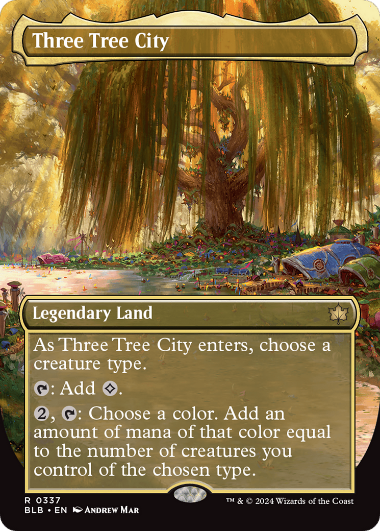 Three Tree City (Borderless) (337) Foil - Bloomburrow