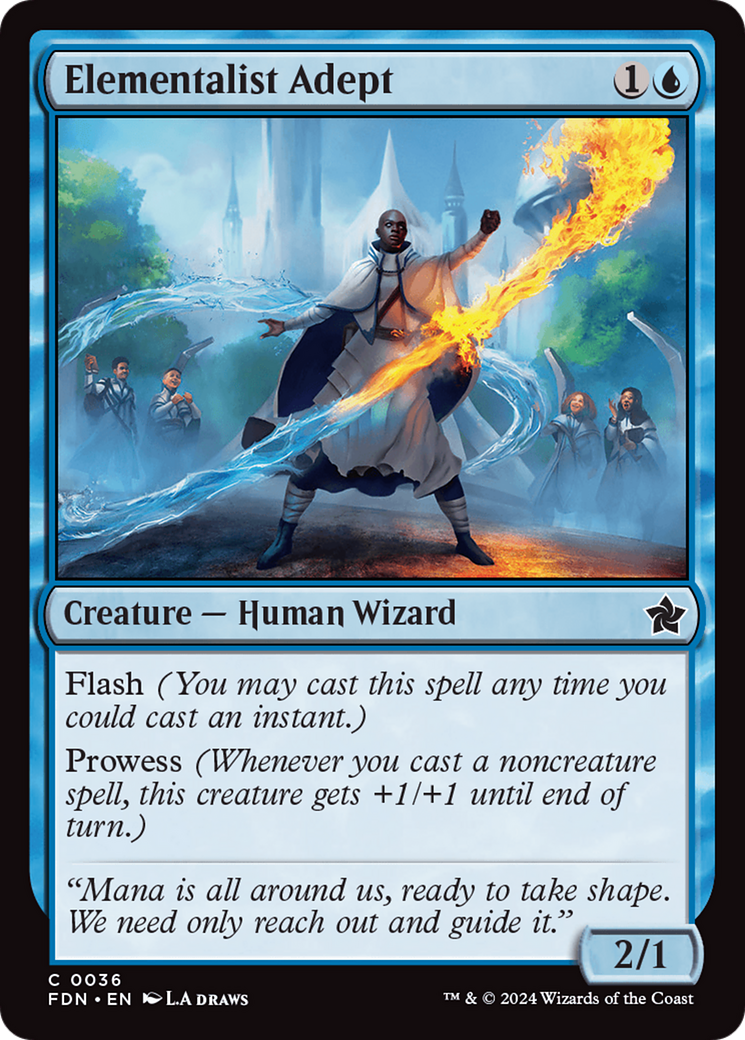 Elementalist Adept (036) Foil - Foundations