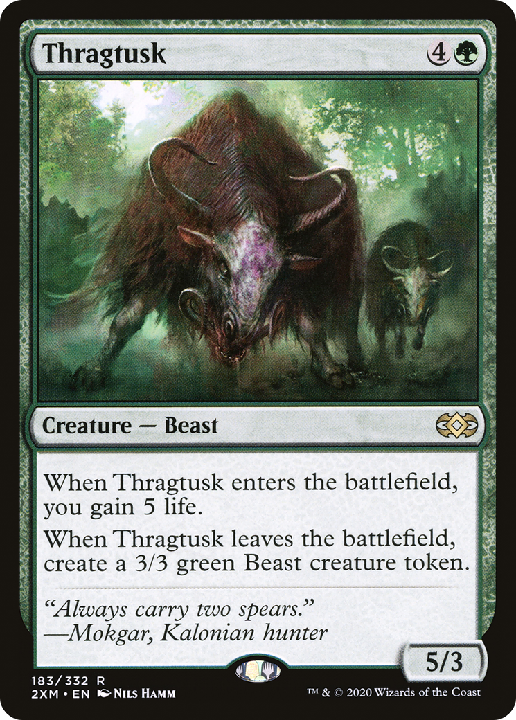 Thragtusk (183) Foil - Double Masters