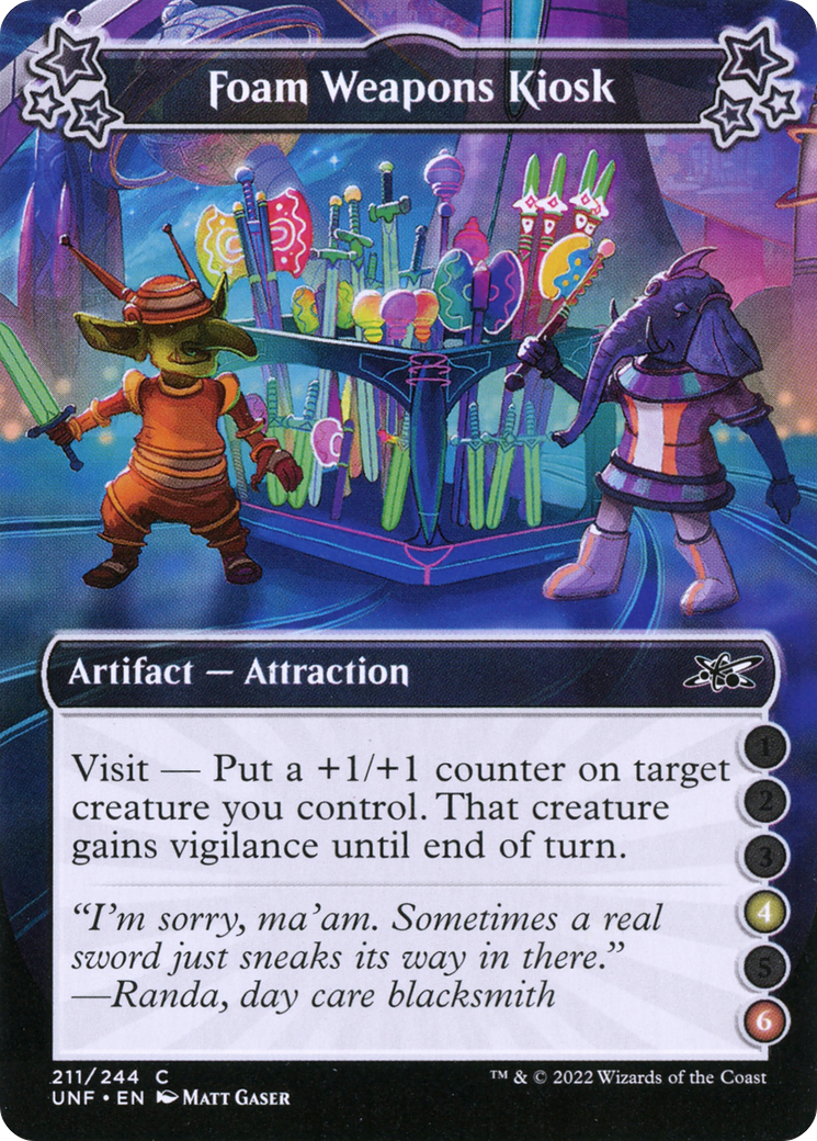 Foam Weapons Kiosk (211c) Foil - Unfinity