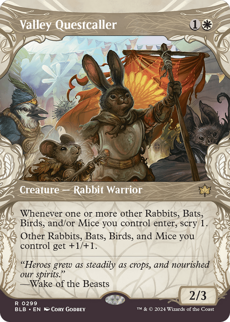 Valley Questcaller (Showcase) (299) Foil - Bloomburrow