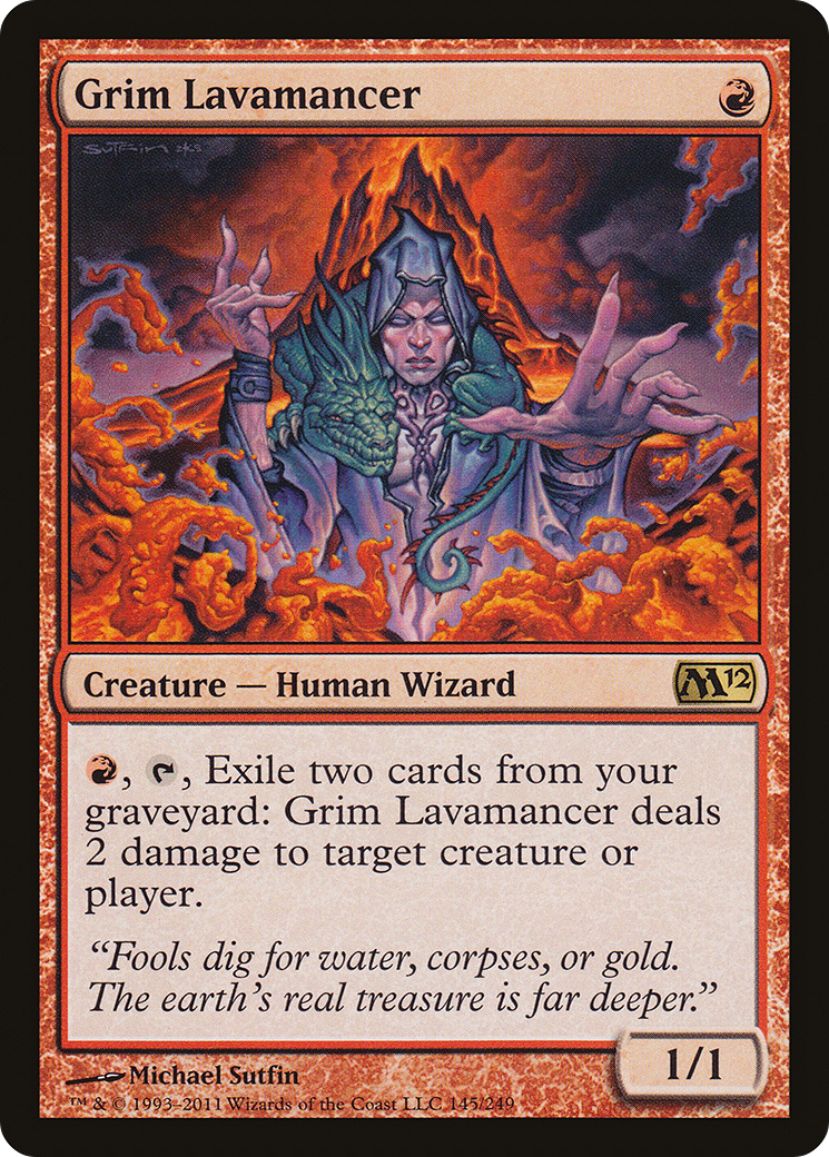 Grim Lavamancer (145) Foil - Magic 2012