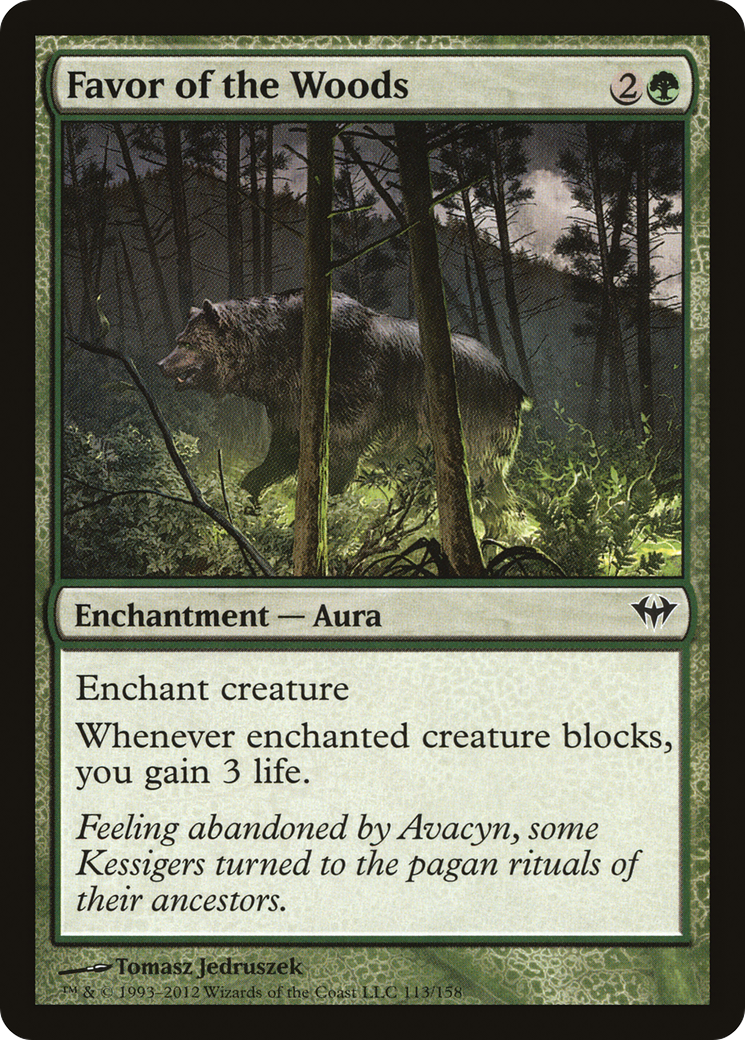 Favor of the Woods (113) Foil - Dark Ascension