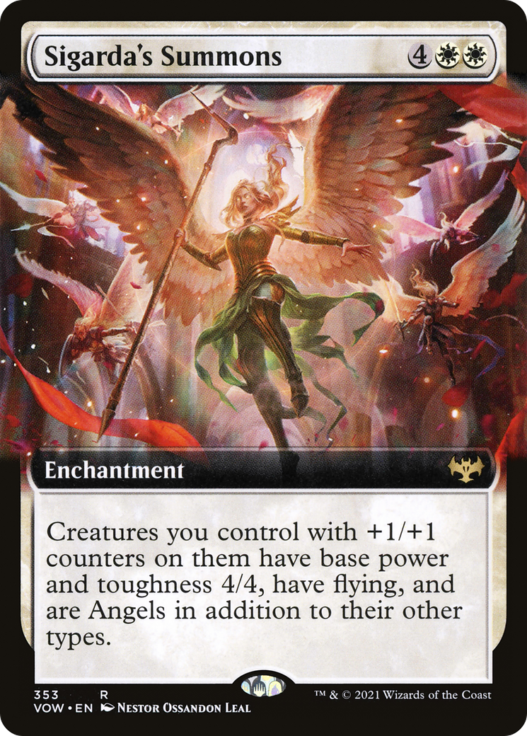 Sigarda's Summons (Extended Art) (353) - Innistrad: Crimson Vow