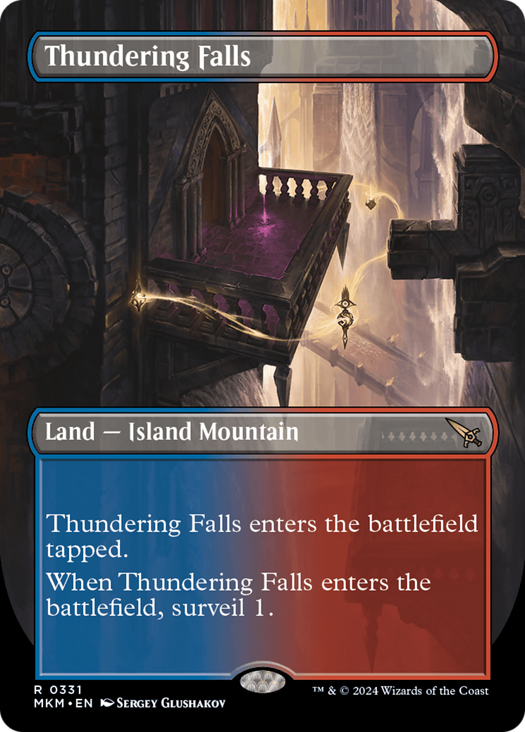 Thundering Falls (Borderless) (331) Foil - Murders at Karlov Manor