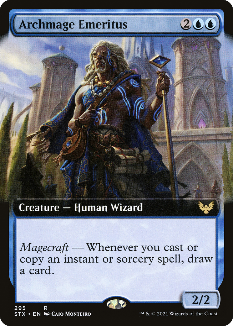 Archmage Emeritus (Extended Art) (295) Foil - Strixhaven: School of Mages