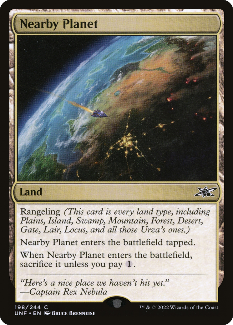 Nearby Planet (198) Foil - Unfinity