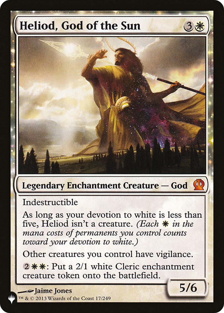 Heliod, God of the Sun (THS-17) - The List