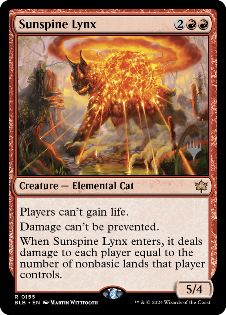 Sunspine Lynx (155) Foil - Bloomburrow Promos