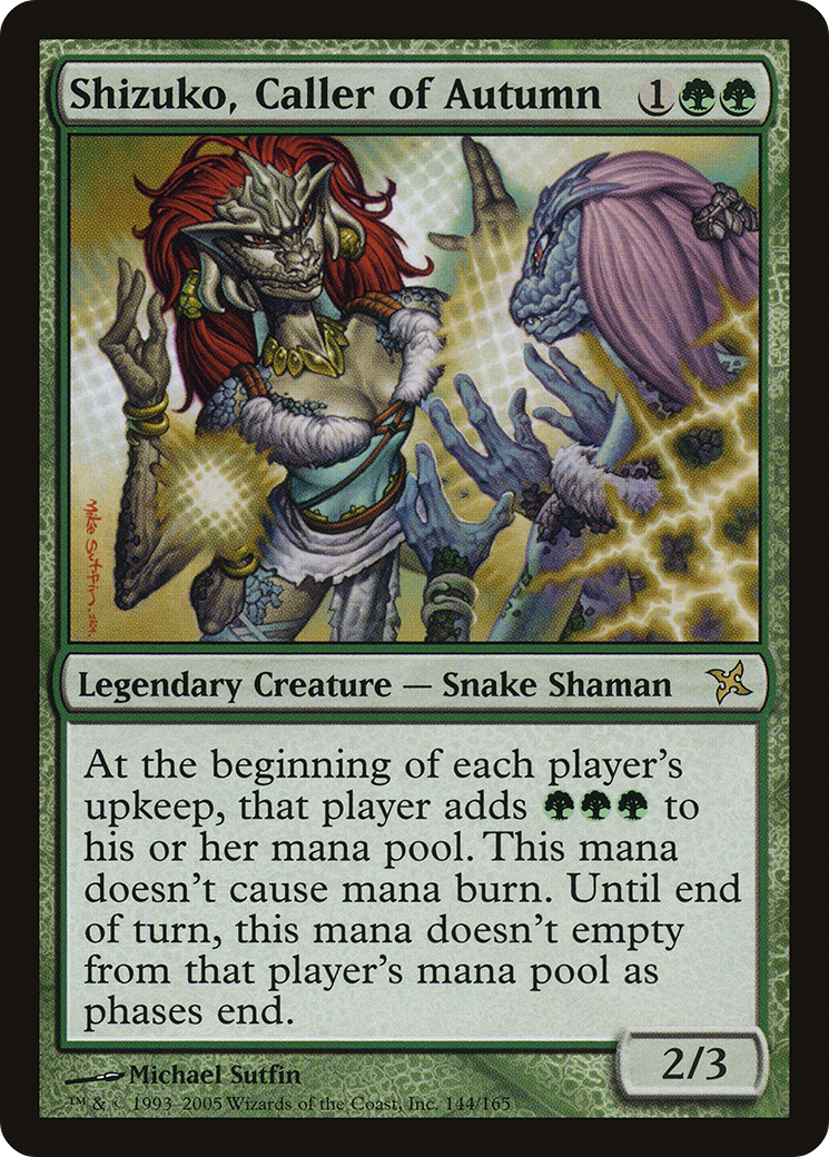 Shizuko, Caller of Autumn (144) Foil - Betrayers of Kamigawa