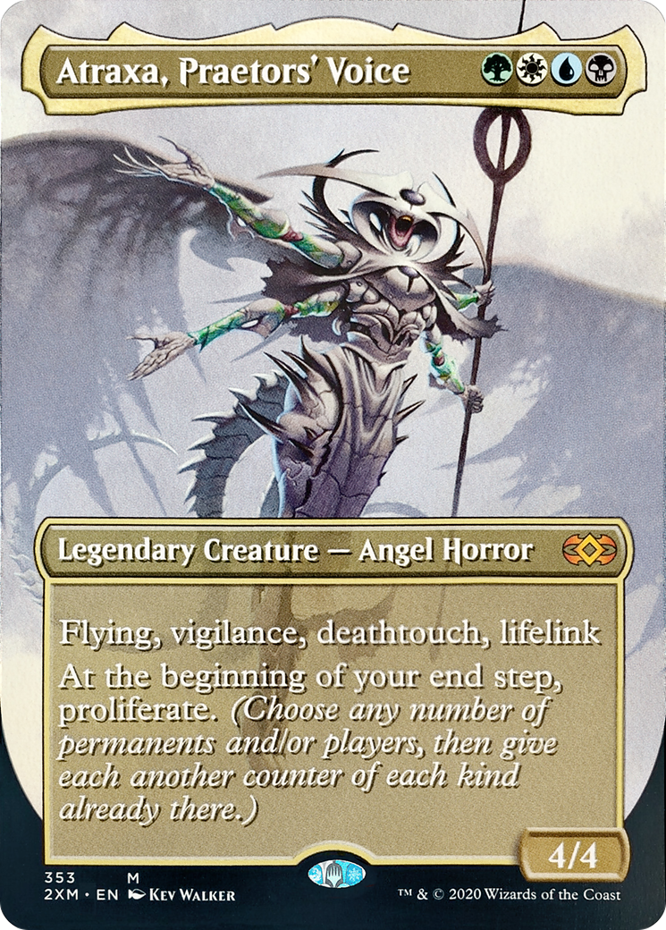 Atraxa, Praetors' Voice (Borderless) (353) Foil - Double Masters