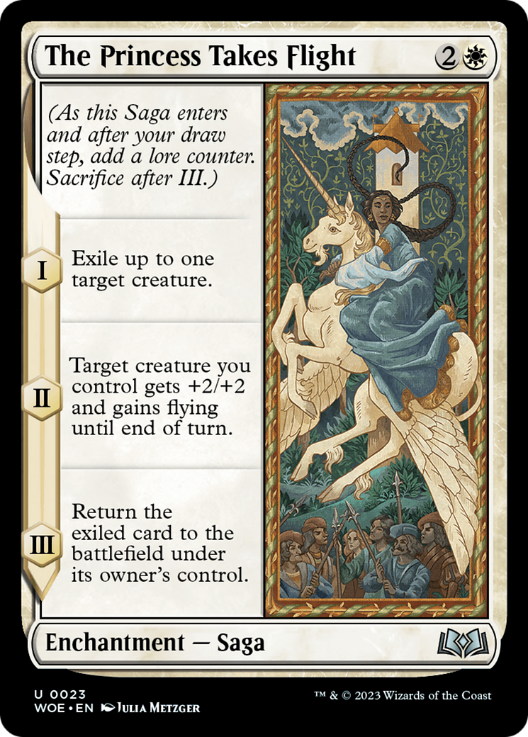 The Princess Takes Flight (023) Foil - Wilds of Eldraine