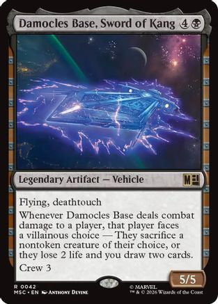 Damocles Base, Sword of Kang (042) Surge Foil - Commander: Marvel Super Heroes
