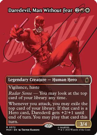 Daredevil, Man Without Fear (Borderless Logo) (372) - Marvel Super Heroes